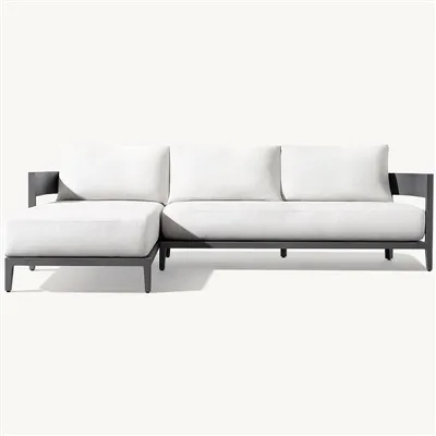 Метален външен секционен диван